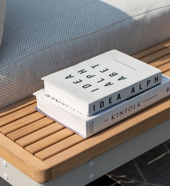 ركن جلوس زاوية بخشب التوباز والساج