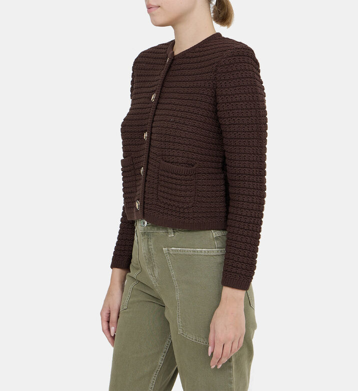 Gaspard Crochet Mesh Cardigan