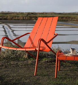 كرسي منخفض من الألومنيوم من فليول