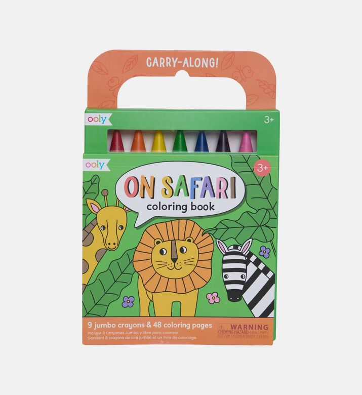 Carry Along Safari Coloring Book Set
