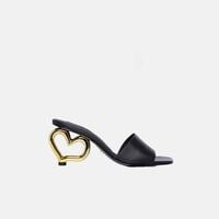 Chichi Heart Heel Slide Sandals
