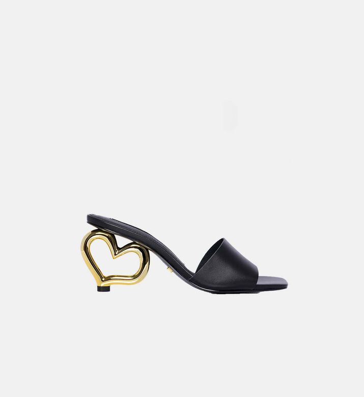 Chichi Heart Heel Slide Sandals
