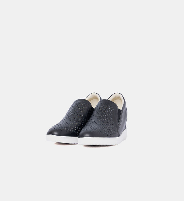 Baldinini Diamond Pattern Slip-on Sneakers, Black, Eu-38, Packshot View