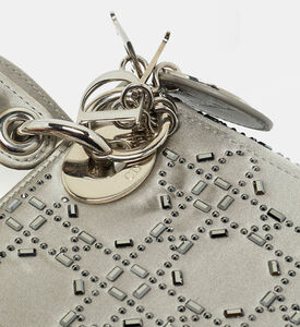 Dior Preowned Dior Cannage Strass Crystal Embellished Mini Lady Dior Tote, Packshot View