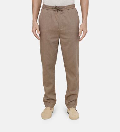 Linen Button Closure Pants