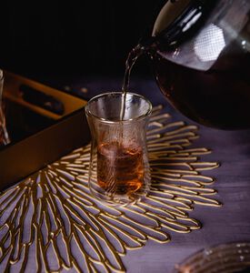 طقم أكواب شاي ميليور بجدار مزدوج