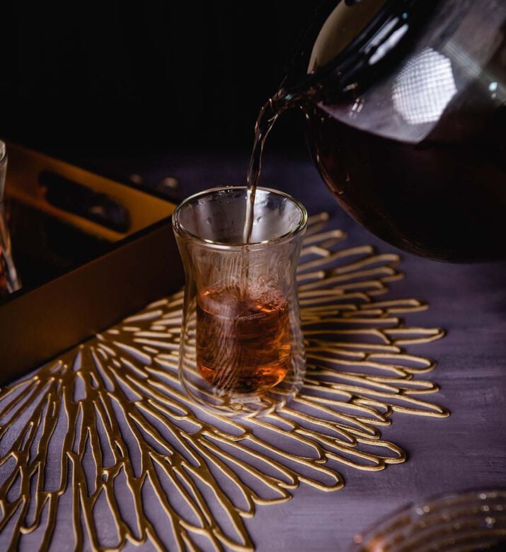 طقم أكواب شاي ميليور بجدار مزدوج طقم أكواب شاي ميليور بجدار مزدوج