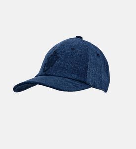 Anchor Logo Velvel Printed Denim Baseball Cap