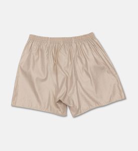 Zimmerli Of Switzerland Cotton Satin Printed Boxer Shorts, Yellow, M, Packshot View