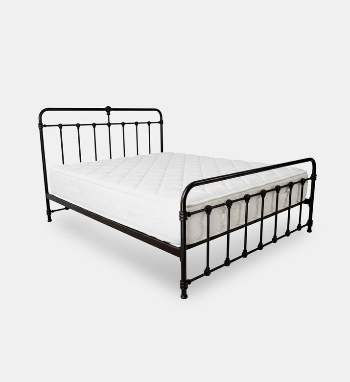 Home Deco and More Stella Iron Frame Bed, Black, 160x200-cm, Packshot View Home Deco and More Stella Iron Frame Bed, Black, 160x200-cm, Packshot View