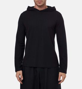 Vince Pima Long-sleeve Regular-fit Hooded Sweater, Model View