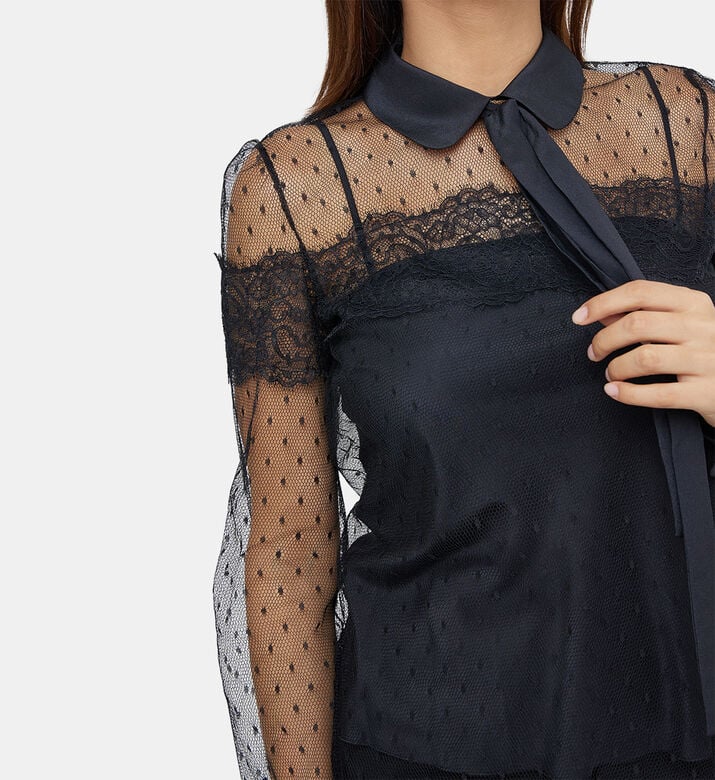 Sheer Point D Esprit Blouse Sheer Point D Esprit Blouse
