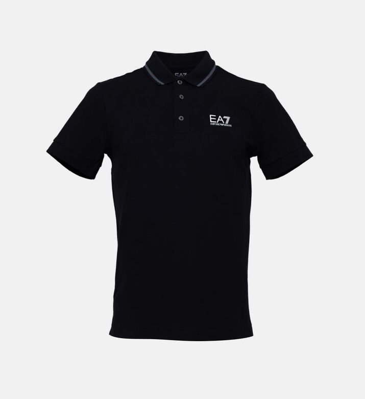 Cotton Logo Embellished Polo Shirt
