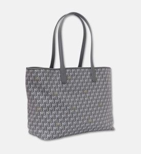 Maya.M Vegan Leather Medium Tote Bag, Grey, Packshot View