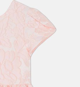 Peony Embroidery Pearly Flowery Dress