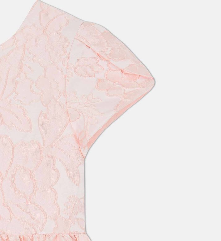 Peony Embroidery Pearly Flowery Dress