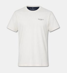 Hackett London Heritage Logo-print Short-sleeve T-shirt, Off-white, S, Packshot View