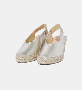 Elastic Strap Wedge Slingbacks