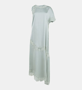 فستان ميل بكتف واحد متوسط الطول