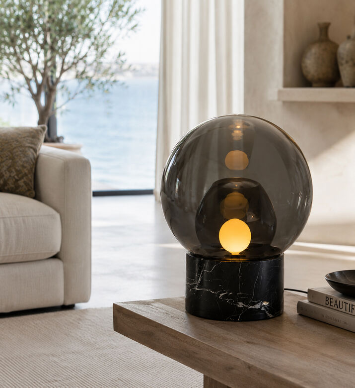 Pulpo Boule Led Ceramic Base Lamp, Packshot View