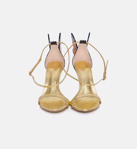 Sophia Webster Chiara Mirror Leather High Heel Sandals, Gold, Eu-37, Packshot View