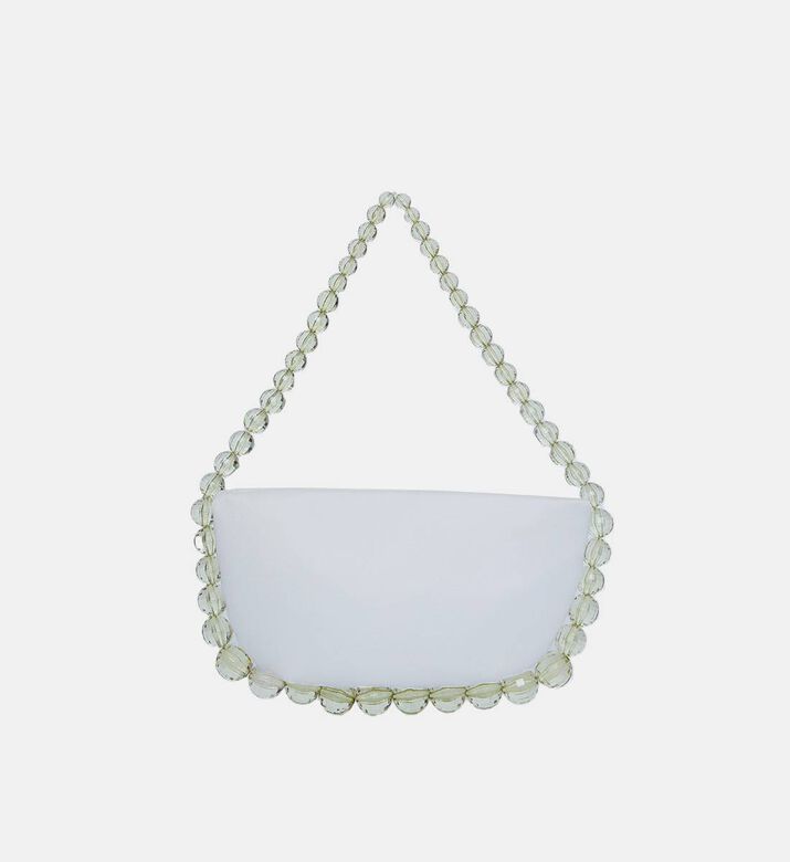 Leia Satin Hand-embroidered Beads Tote Bag