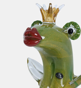 Crystal Frog Pair Princess Sculpture