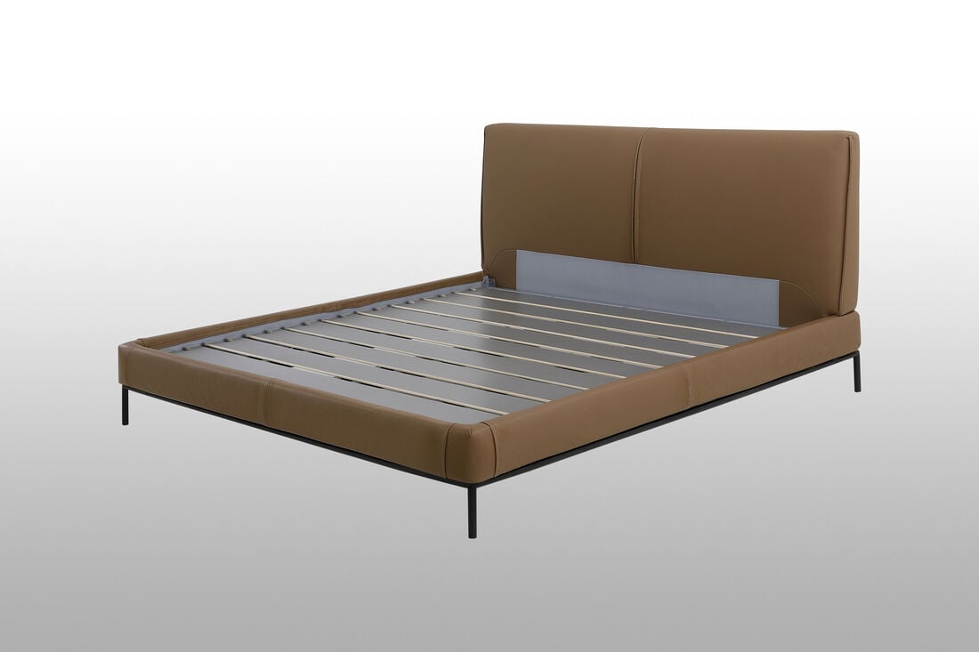 Leather headboard bed hotsell