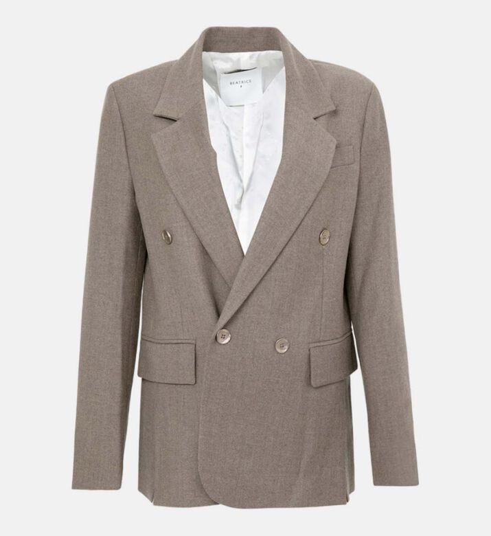 Double-breasted Flap Pockets Jacket