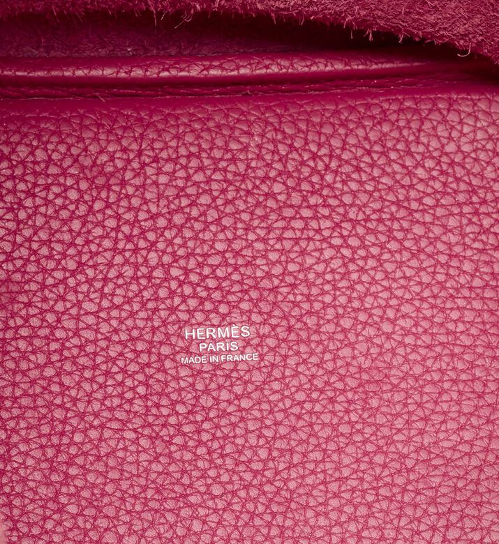 Leather Minimalist Top Handle Bucket Tote Bag Preowned