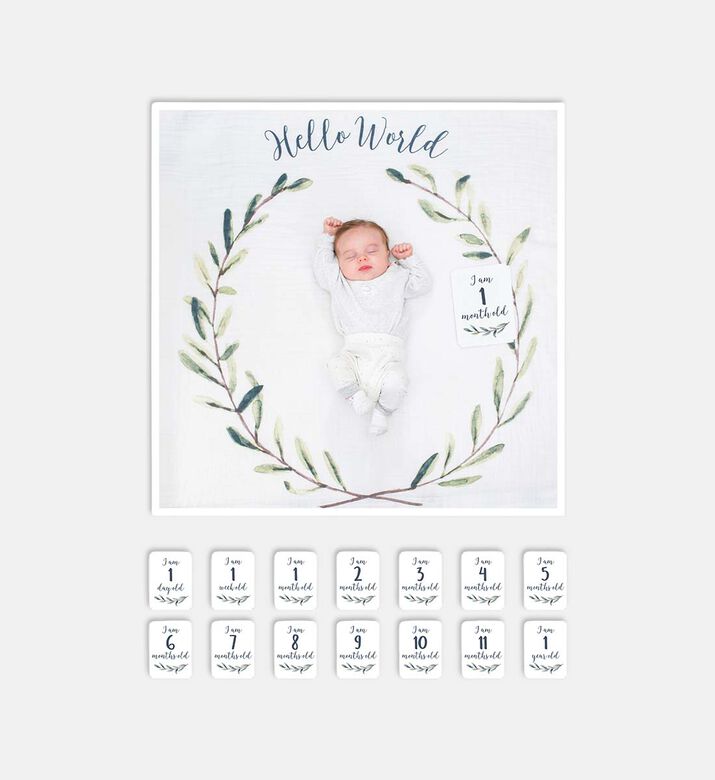 Lulujo Blanket Hello World, Packshot View