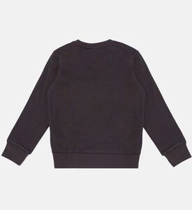 سويت شيرت بياقة مستديرة بمزيج قطن