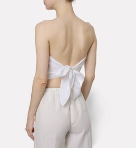 Forte-Forte Linen Viscose Bustier Top, Model View