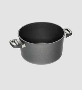 AMT Gastroguss Cast Aluminum Induction Pot, Black, 28-cm, Packshot View
