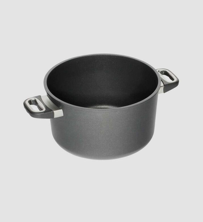AMT Gastroguss Cast Aluminum Induction Pot, Black, 28-cm, Packshot View