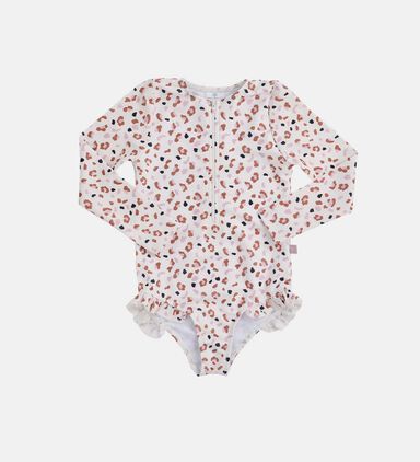 Khaki Leopard-print Rashguard