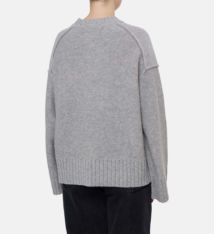 Samsoe Sakeiku Oversized Chunky Knit Sweater, Model View