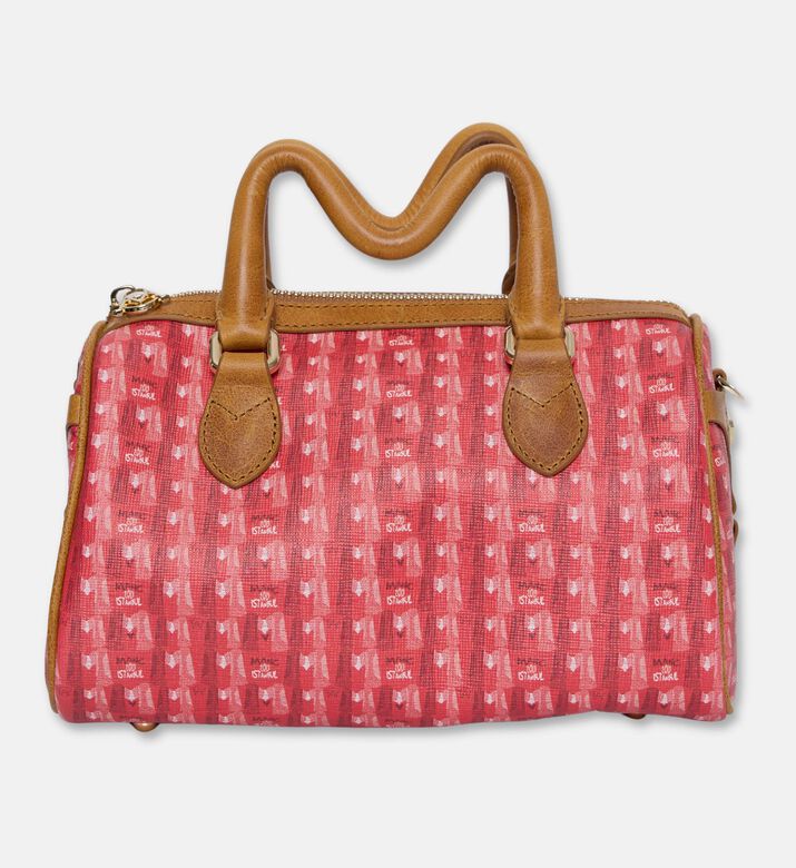 Manc Mayfair Monogram Duffle Bag, Red, Packshot View