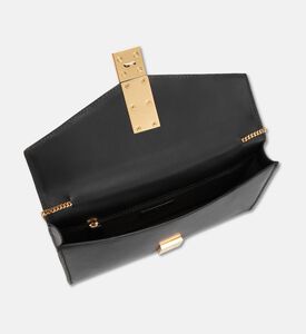 Demellier Oblong Shoulder Chain Handbag, Black, Packshot View