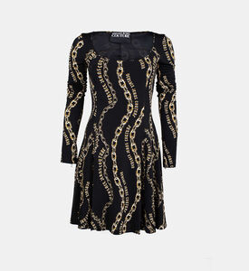 Chain-link Print Mini Dress Chain-link Print Mini Dress