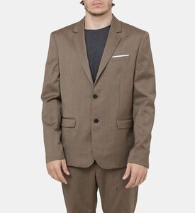 Wool Tailored-fit Suit Jacket