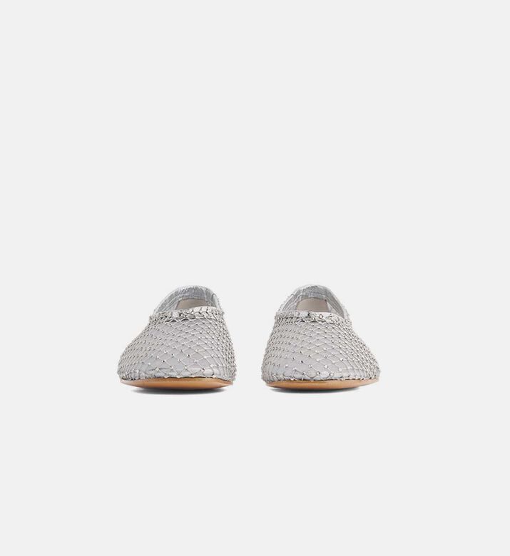Rhinestones-embellished Ballet Flats