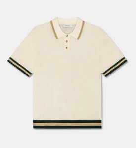 Les Deux Cotton Open-knit Polo Sweater, Packshot View