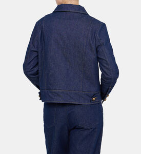 جاكيت دنيم بجيوب خارجية قطنية