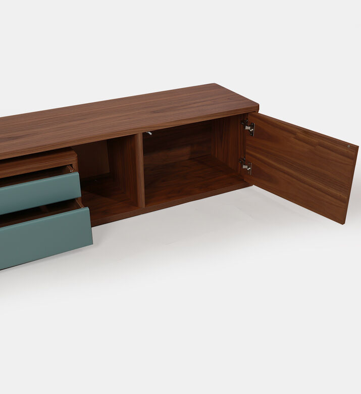 Home Deco and More Walnut Veneer Mountain Grain Tv Unit, Packshot View