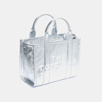 The Small Tote Laminated Leather Bag
