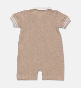 My First Collection Cotton Short-sleeve Polo Rompersuit, Packshot View