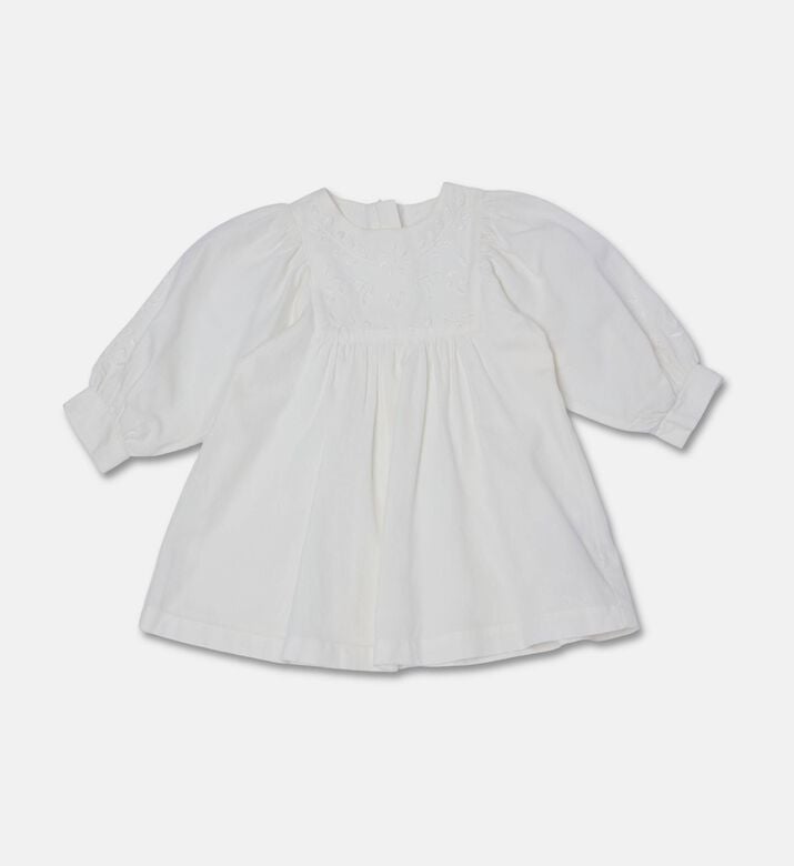 Chloe Floral Embroidered Long-sleeve Dress, Packshot View