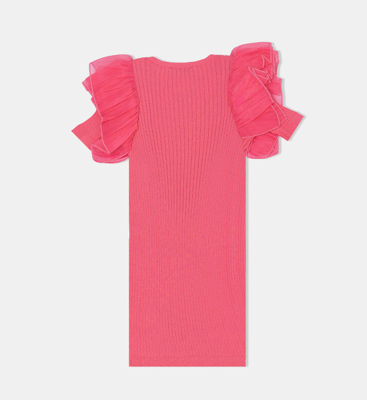 فستان ضيق بأكمام أورجانزا