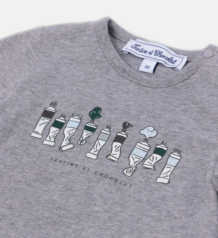 Cotton Paint-print Top